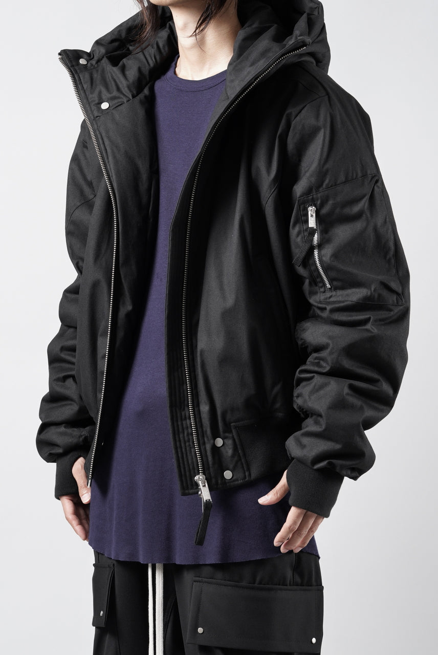 画像をギャラリービューアに読み込む, thom/krom HOODIE ZIP JACKET / WARM PADDED FILL (BLACK)