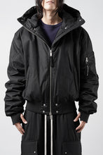 画像をギャラリービューアに読み込む, thom/krom HOODIE ZIP JACKET / WARM PADDED FILL (BLACK)