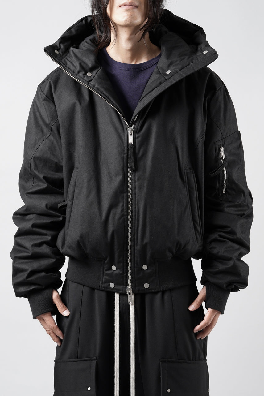 画像をギャラリービューアに読み込む, thom/krom HOODIE ZIP JACKET / WARM PADDED FILL (BLACK)
