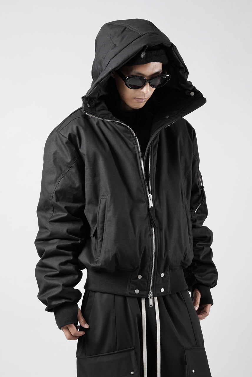画像をギャラリービューアに読み込む, thom/krom HOODIE ZIP JACKET / WARM PADDED FILL (BLACK)