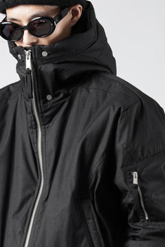 画像をギャラリービューアに読み込む, thom/krom HOODIE ZIP JACKET / WARM PADDED FILL (BLACK)
