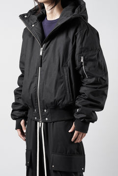 画像をギャラリービューアに読み込む, thom/krom HOODIE ZIP JACKET / WARM PADDED FILL (BLACK)