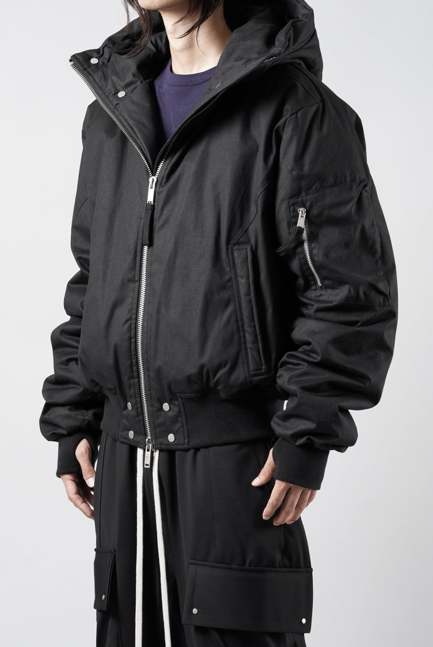 画像をギャラリービューアに読み込む, thom/krom HOODIE ZIP JACKET / WARM PADDED FILL (BLACK)