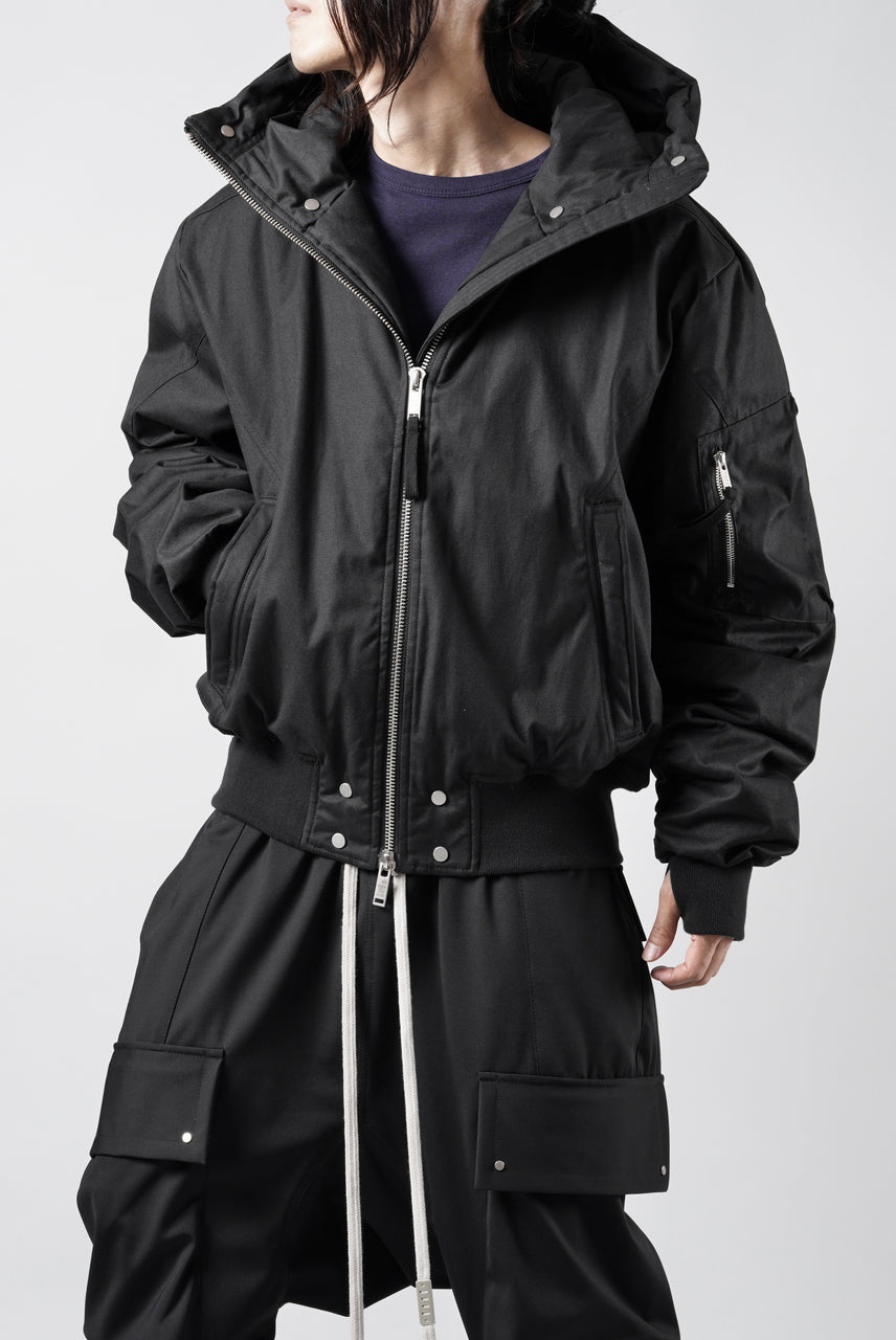 画像をギャラリービューアに読み込む, thom/krom HOODIE ZIP JACKET / WARM PADDED FILL (BLACK)