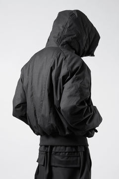 画像をギャラリービューアに読み込む, thom/krom HOODIE ZIP JACKET / WARM PADDED FILL (BLACK)
