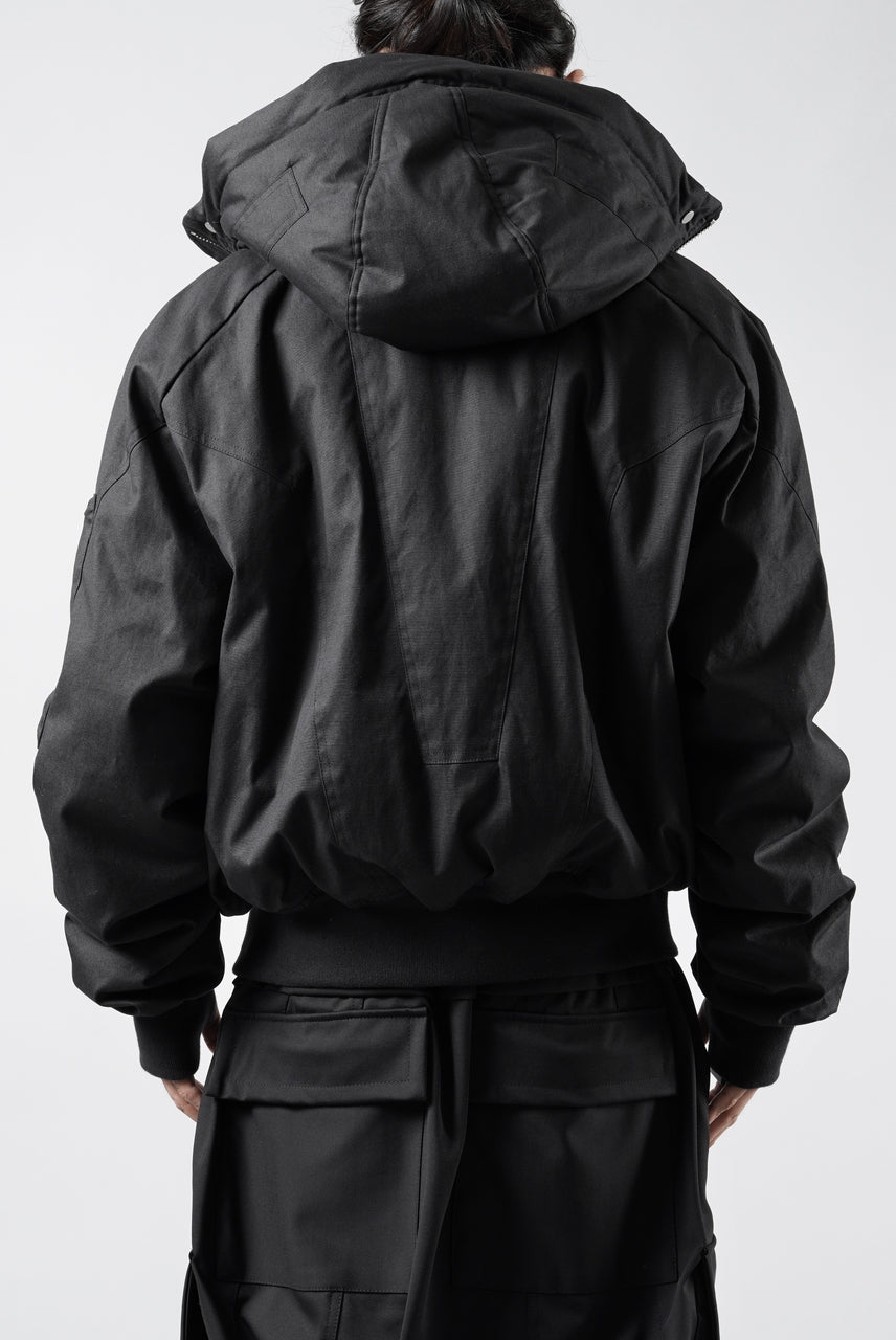 画像をギャラリービューアに読み込む, thom/krom HOODIE ZIP JACKET / WARM PADDED FILL (BLACK)