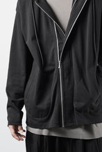 画像をギャラリービューアに読み込む, OBLADI DOUBLE ZIPPERS WITH HOOD CARDIGAN (BLACK)