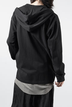画像をギャラリービューアに読み込む, OBLADI DOUBLE ZIPPERS WITH HOOD CARDIGAN (BLACK)