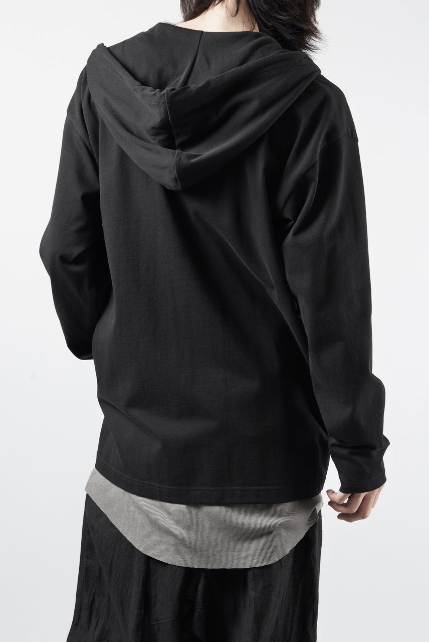 画像をギャラリービューアに読み込む, OBLADI DOUBLE ZIPPERS WITH HOOD CARDIGAN (BLACK)