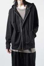 画像をギャラリービューアに読み込む, OBLADI DOUBLE ZIPPERS WITH HOOD CARDIGAN (BLACK)