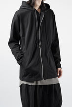 画像をギャラリービューアに読み込む, OBLADI DOUBLE ZIPPERS WITH HOOD CARDIGAN (BLACK)