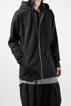 画像をギャラリービューアに読み込む, OBLADI DOUBLE ZIPPERS WITH HOOD CARDIGAN (BLACK)