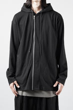 画像をギャラリービューアに読み込む, OBLADI DOUBLE ZIPPERS WITH HOOD CARDIGAN (BLACK)