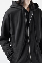 画像をギャラリービューアに読み込む, OBLADI DOUBLE ZIPPERS WITH HOOD CARDIGAN (BLACK)