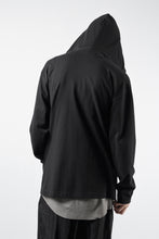 画像をギャラリービューアに読み込む, OBLADI DOUBLE ZIPPERS WITH HOOD CARDIGAN (BLACK)