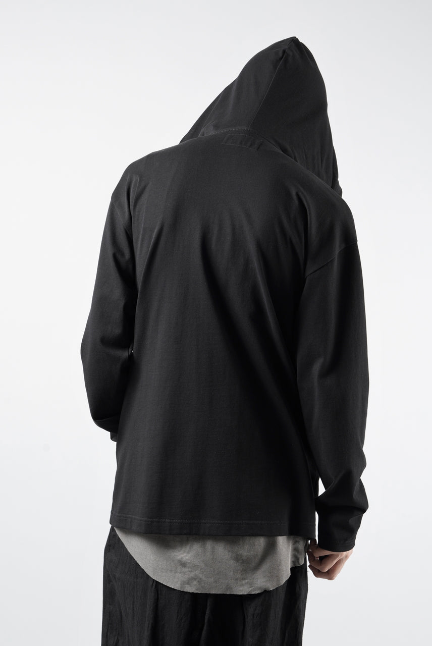 画像をギャラリービューアに読み込む, OBLADI DOUBLE ZIPPERS WITH HOOD CARDIGAN (BLACK)