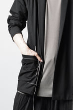 Load image into Gallery viewer, OBLADI CARDIGAN WITH BEIGE STITCHED POCKET (BLACK)