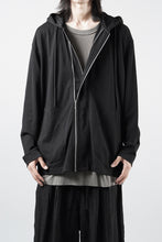 画像をギャラリービューアに読み込む, OBLADI DOUBLE ZIPPERS WITH HOOD CARDIGAN (BLACK)