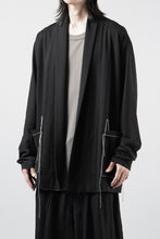 Load image into Gallery viewer, OBLADI CARDIGAN WITH BEIGE STITCHED POCKET (BLACK)