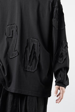 画像をギャラリービューアに読み込む, OBLADI NUMBERS LONG SLEEVES T-SHIRT (BLACK)
