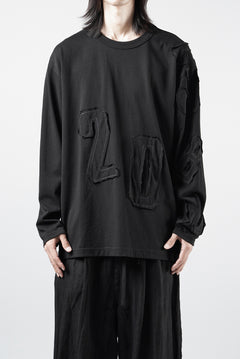 画像をギャラリービューアに読み込む, OBLADI NUMBERS LONG SLEEVES T-SHIRT (BLACK)