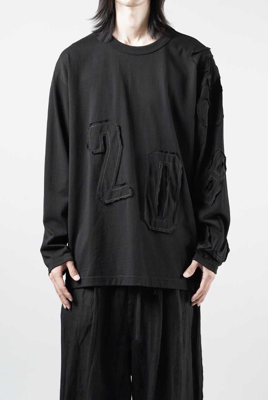 画像をギャラリービューアに読み込む, OBLADI NUMBERS LONG SLEEVES T-SHIRT (BLACK)
