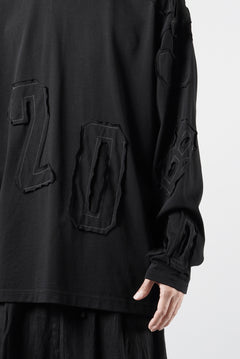 画像をギャラリービューアに読み込む, OBLADI NUMBERS LONG SLEEVES T-SHIRT (BLACK)