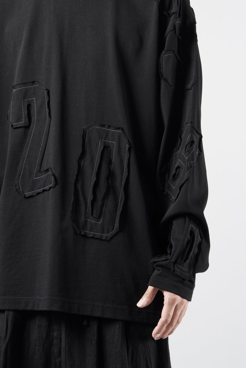 画像をギャラリービューアに読み込む, OBLADI NUMBERS LONG SLEEVES T-SHIRT (BLACK)