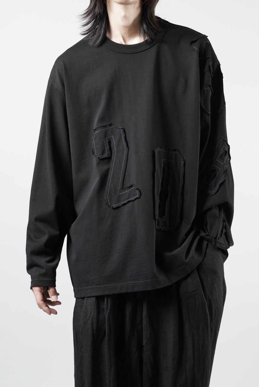 画像をギャラリービューアに読み込む, OBLADI NUMBERS LONG SLEEVES T-SHIRT (BLACK)