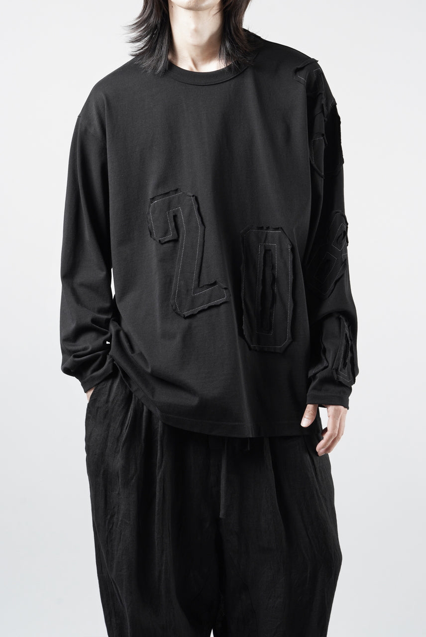 画像をギャラリービューアに読み込む, OBLADI NUMBERS LONG SLEEVES T-SHIRT (BLACK)