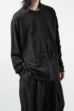 画像をギャラリービューアに読み込む, OBLADI NUMBERS LONG SLEEVES T-SHIRT (BLACK)