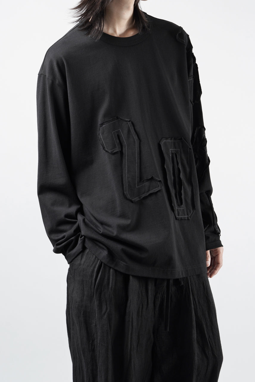 画像をギャラリービューアに読み込む, OBLADI NUMBERS LONG SLEEVES T-SHIRT (BLACK)