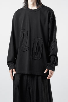 画像をギャラリービューアに読み込む, OBLADI NUMBERS LONG SLEEVES T-SHIRT (BLACK)