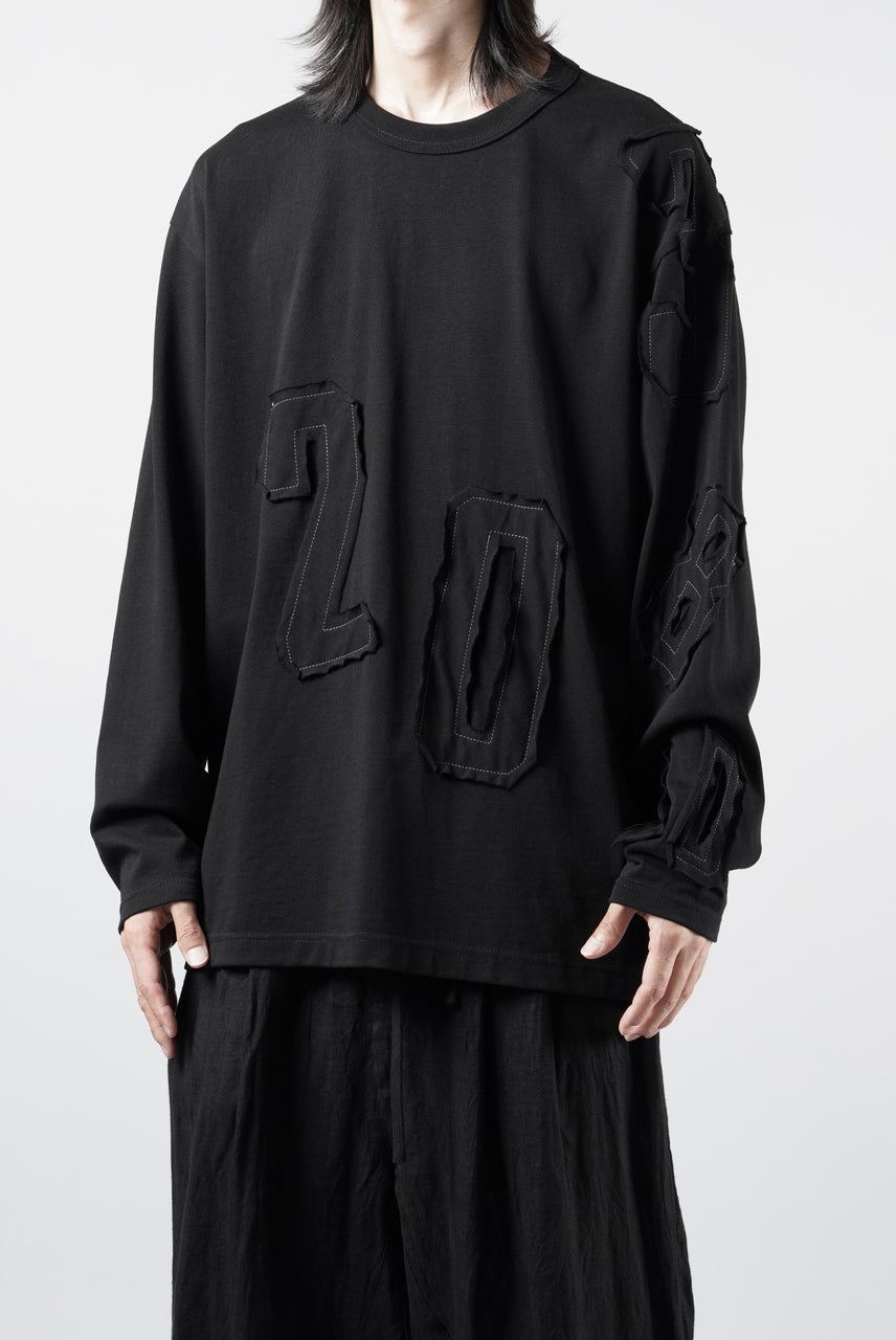 画像をギャラリービューアに読み込む, OBLADI NUMBERS LONG SLEEVES T-SHIRT (BLACK)