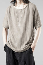 Load image into Gallery viewer, OPPOSE DUALITY exclusive HALF SLEEVE T-SHIRTS WAVE / RUSSELL KNIT JERSEY (BEIGE)