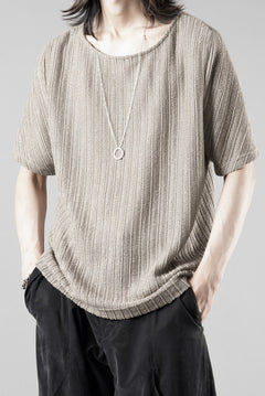 Load image into Gallery viewer, OPPOSE DUALITY exclusive HALF SLEEVE T-SHIRTS WAVE / RUSSELL KNIT JERSEY (BEIGE)
