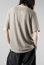 Load image into Gallery viewer, OPPOSE DUALITY exclusive HALF SLEEVE T-SHIRTS WAVE / RUSSELL KNIT JERSEY (BEIGE)