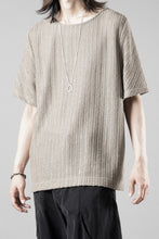 Load image into Gallery viewer, OPPOSE DUALITY exclusive HALF SLEEVE T-SHIRTS WAVE / RUSSELL KNIT JERSEY (BEIGE)