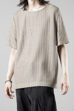 Load image into Gallery viewer, OPPOSE DUALITY exclusive HALF SLEEVE T-SHIRTS WAVE / RUSSELL KNIT JERSEY (BEIGE)