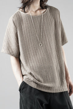 Load image into Gallery viewer, OPPOSE DUALITY exclusive HALF SLEEVE T-SHIRTS WAVE / RUSSELL KNIT JERSEY (BEIGE)