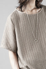 Load image into Gallery viewer, OPPOSE DUALITY exclusive HALF SLEEVE T-SHIRTS WAVE / RUSSELL KNIT JERSEY (BEIGE)