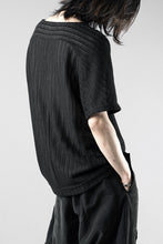 Load image into Gallery viewer, OPPOSE DUALITY exclusive HALF SLEEVE T-SHIRTS WAVE / RUSSELL KNIT JERSEY (BLACK)