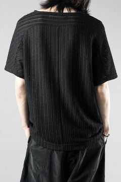 Load image into Gallery viewer, OPPOSE DUALITY exclusive HALF SLEEVE T-SHIRTS WAVE / RUSSELL KNIT JERSEY (BLACK)