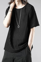 Load image into Gallery viewer, OPPOSE DUALITY exclusive HALF SLEEVE T-SHIRTS WAVE / RUSSELL KNIT JERSEY (BLACK)
