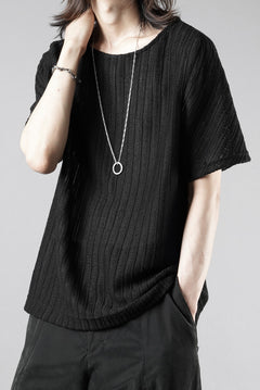 Load image into Gallery viewer, OPPOSE DUALITY exclusive HALF SLEEVE T-SHIRTS WAVE / RUSSELL KNIT JERSEY (BLACK)