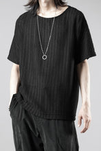 Load image into Gallery viewer, OPPOSE DUALITY exclusive HALF SLEEVE T-SHIRTS WAVE / RUSSELL KNIT JERSEY (BLACK)