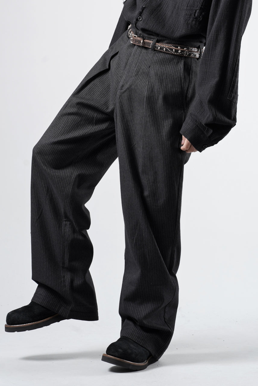 Load image into Gallery viewer, Professor.E E’TRIPED PANTS (BLACK)