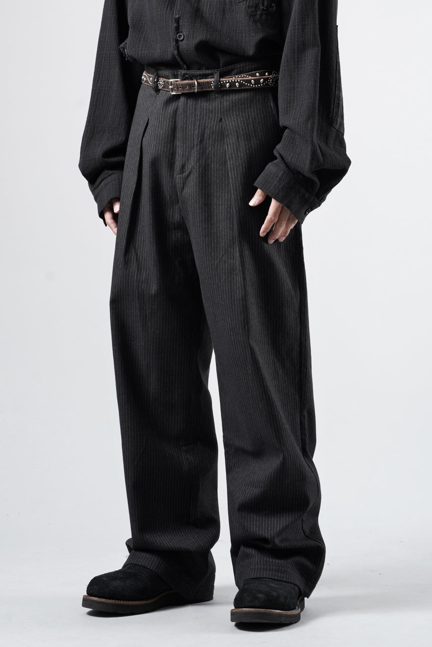 Load image into Gallery viewer, Professor.E E’TRIPED PANTS (BLACK)