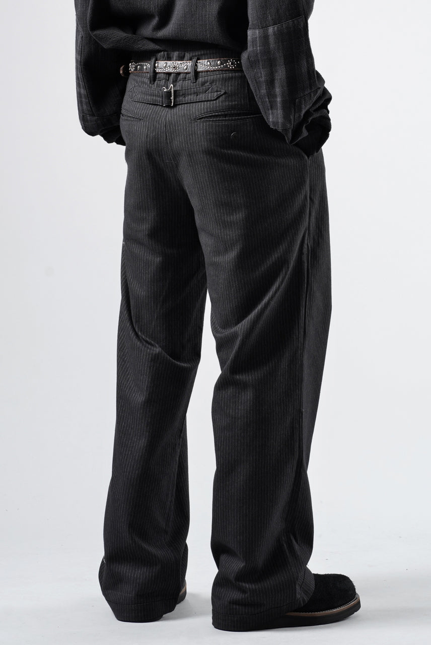 Load image into Gallery viewer, Professor.E E’TRIPED PANTS (BLACK)