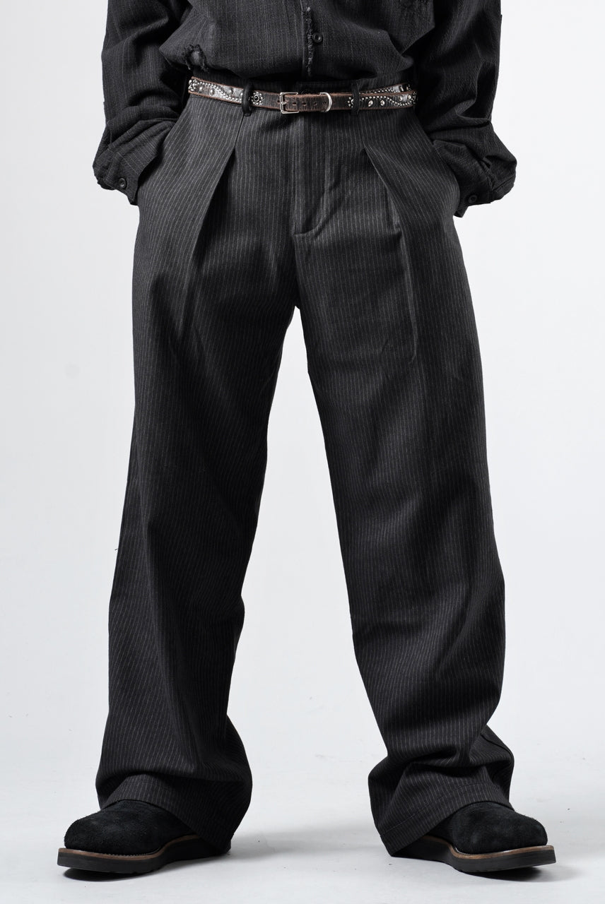 Load image into Gallery viewer, Professor.E E’TRIPED PANTS (BLACK)